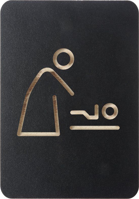 Europel Pictogrambord Baby Zwart