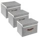 Boîtes de rangement pliantes avec couvercle, set de 3