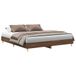 VidaXL Cadre de lit en chêne marron 200x200 cm
