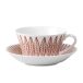 Gustafsbergs Porslinsfabrik Röd Salix Ensemble tasse à thé + soucoupe