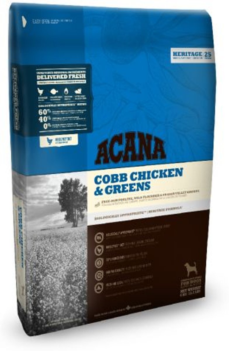 Acana Heritage Cobb Chicken & Greens hondenvoer 6 kg