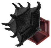 Solidchoice - Miniatuur Pagode Tuinbeeld - 3,5 cm Dubbellaags Vijfhoekig Paviljoen