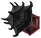 Solidchoice - Miniatuur Pagode Tuinbeeld - 3,5 cm Dubbellaags Vijfhoekig Paviljoen