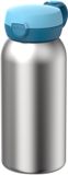 Mepal Isoleerfles met flipdop Campus - 500 ml - Waterfles RVS - Lekdicht - Hygiënische deksel - Cool blue
