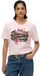 Superdry T-shirt Tokyo avec logo vintage et coupe décontractée - Femme - T-shirts - Rose Pink Slub