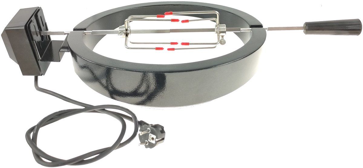 Keij Accessories Rotisserie Compact - 15 inch - Zwart - RVS