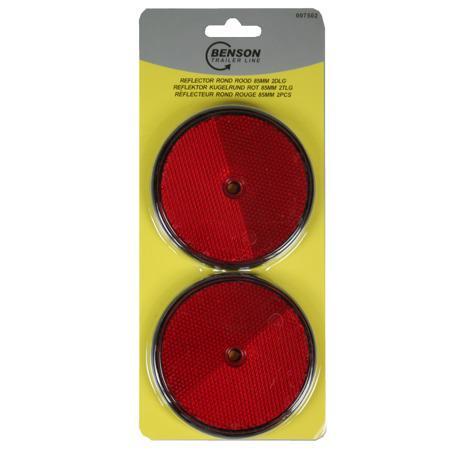 Benson Reflector rond rood 85 mm 2 dlg