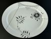 Royal Copenhagen Black Fluted Mega Oval dish 34cm