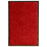 vidaXL Deurmat wasbaar 40x60 cm rood