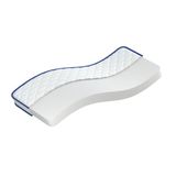 VidaXL Traagschuimmatras 80x160x17 cm Blauw, Wit