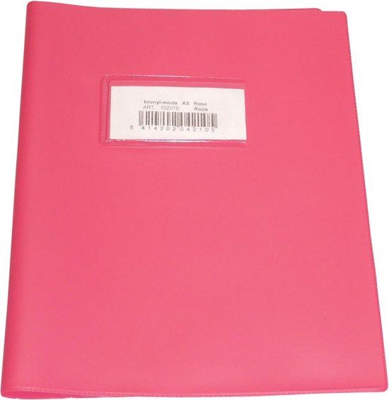 Bronyl schriftomslag roze A5
