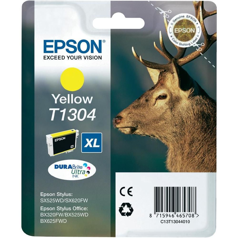 Epson T1304 Yellow inktcartridge - DURABrite Ultra Ink - 10ml - Geschikt voor Epson printers
