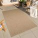 Atout Ciel Tapijt voor binnen en buiten, jute-effect, 160 x 230 cm, beige