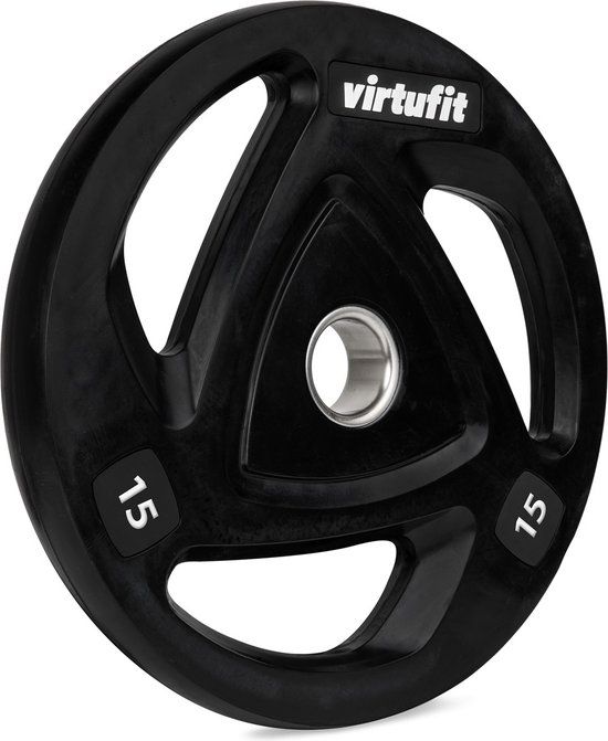 VirtuFit Olympische Rubberen Halterschijf - 15 kg - 50 mm
