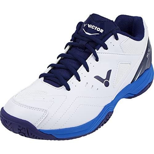 Victor SH-A170 Badmintonschoen, squashschoen voor elke vloerbedekking, meer comfort en veilige grip, uniseks, wit, 43 EU