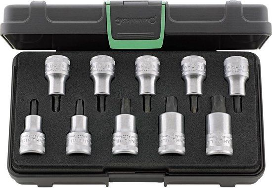 Stahlwille 54TX/10 Torx set - 10-delig (T20 - T60) - 1/2" - Made in Germany