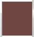 vidaXL Pare-soleil latéral rétractable 160x500 cm Marron