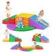Blocs de mousse souple - Kit de construction pour intérieur - 5 pièces - En latex - Adapté aux enfants de moins de 3 ans - Couleurs assorties