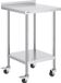 VEVOR RVS werktafel, commerciële voedselbereidingstafel met wielen, voorbereidingstafel, in hoogte verstelbare werktafel voor restaurants 610 x 610 x 1005,6 mm