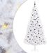 vidaXL Kunstkerstboom met 300 LED lampjes, wit, 300 cm, PVC en staal
