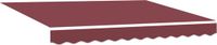 vidaXL - Vervangingsdoek - zonnescherm - voor - 2,5x2 - m - Bordeauxrood - Polyester