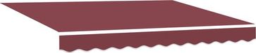 vidaXL - Vervangingsdoek - zonnescherm - voor - 2,5x2 - m - Bordeauxrood - Polyester