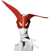 Elif Domanic Liana Bunny Mask Rood Clubwear