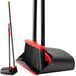 TreeLen Broom and Dustpan set voor thuis, Upright Broom en Dustpan Combo Sweep Set