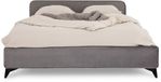 IDIMEX Gestoffeerd bed LAVORO 140x200 cm grijs
