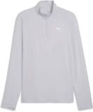 Puma M Run Velocity Cloudspun 1/4 Zip Trainingsshirt Mannen L Zilver Polyester