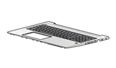 HP L45091-B31 - Notebook reserve-onderdeel - Zwart, Zilver - ProBook 450 G6