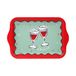 Talking Tables Klein blikje 24 cm herbruikbaar kerstdienblad voor snacks, toast, hapjes, warme dranken, feestelijke kersthosting en dagelijks gebruik