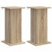 vidaXL Pieds de plantes 2 pièces Sonoma chêne 30,5 x 30 x 60,5 cm Bois traité