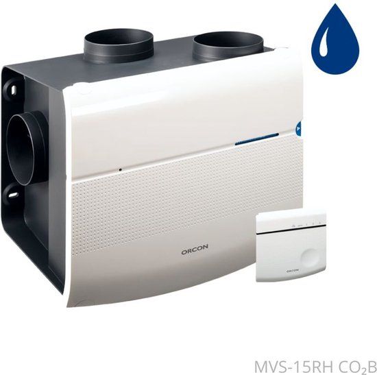 Orcon MVS 15RH CO2B - 520m3/h + CO2 sensor met ingebouwde RFT bediening + vochtsensor