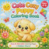 Cute Cozy Puppy Coloring Book