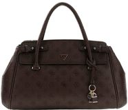 Guess Diana Medium Handtas Dames - Imitatieleer - Donker Bruine Logo