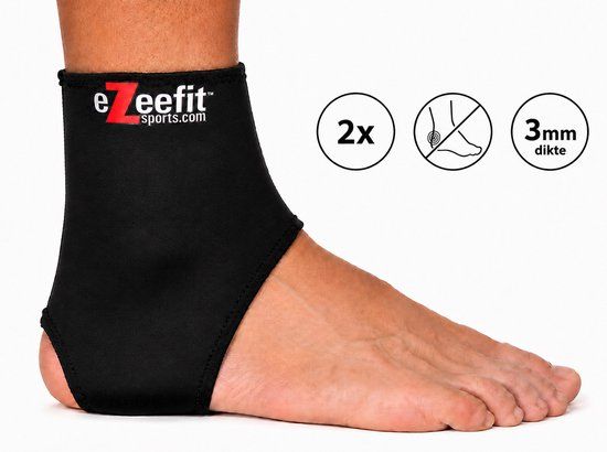 Ezeefit Anti-blaren sokken 3 mm Zwart 2 stuks Maat 36-38