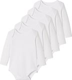 Vertbaudet Set - 5 rompertjes - baby - lange mouwen - US-opening