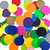 CombiCraft Blanco munten / Consumptiemunten Rood - Ø29mm - 100 stuks
