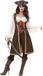Smiffy's Smiffy Bruin piratenkostuum voor dames - Small
