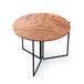 WELL HOME MOBILIARIO & DECORACIÓN Ronde eettafel met metalen poten, diameter 100 x 79 cm, hout en zwart, 100 x 79 x 100 cm