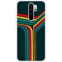 Xiaomi Redmi Note Retro lines Verstevigd hoesje met sublimatie bedrukking