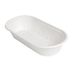50 Bionic 50 stuks, lunchbox 'Bionic', 800 ml, 24,3 x 12 x 4,8 cm, wit, bagasse