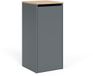Vicco Viktor Armoire de salle de bain – 40.2 x 88.2 cm avec panier à linge Anthracite/chêne doré