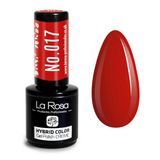 LaRosa Vernis Gel Semi Permanent CRÈME ROUGE CREMISI - Vernis Semi Permanent Ongles Gel UV LED Soak Off, Haute pigmentation et Longue Durée - 9ml (No. 017)