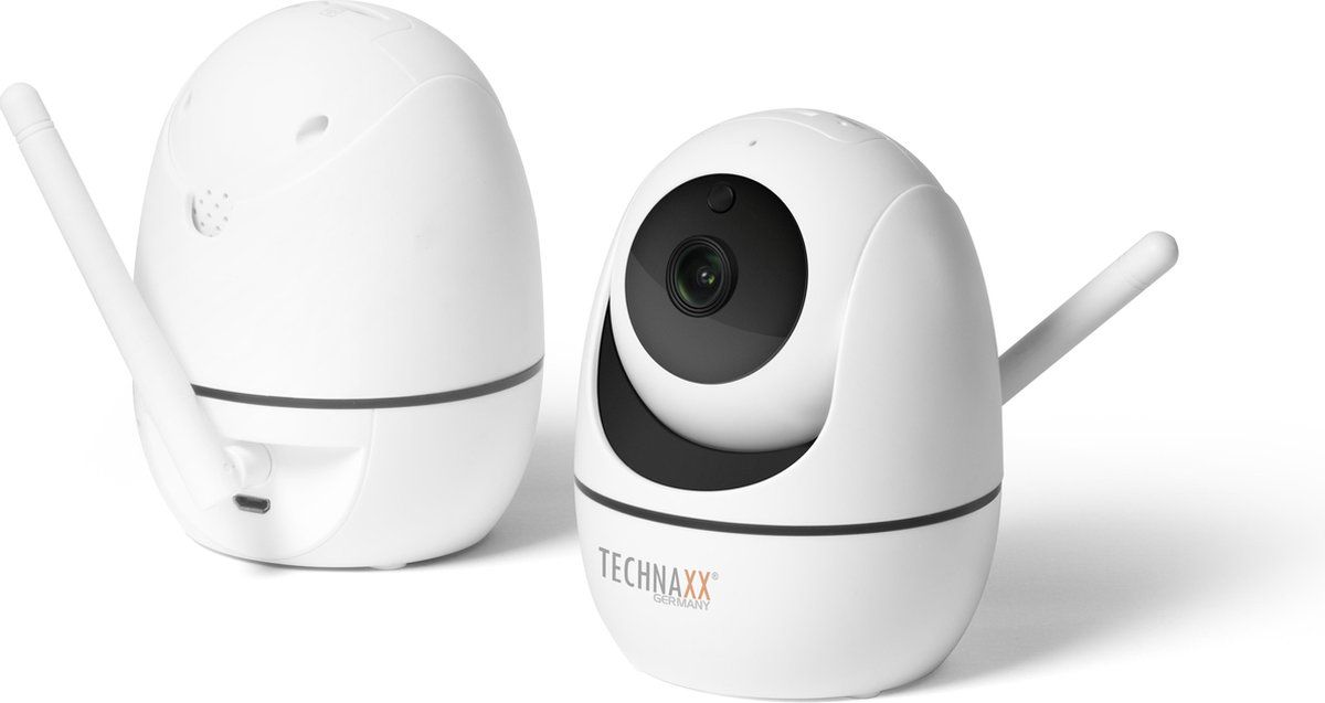 Technaxx TX-146 Draadloze indoor IP camera - Wifi FullHD - Wit