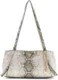 GUESS Devon Shoulder Satchel Natural wit