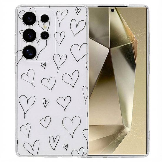 imoshion Hoesje - Geschikt voor Samsung Galaxy S25 Ultra - Design hoesje verpakking - Hearts