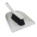 York Handveger en schep bezem en veegschep set veegplaat veegset veegset schoonmaakset gemaakt van regranulaat grijs 23 x 32 x 11 cm