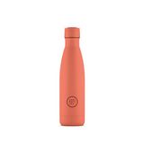 Cool Bottles - Roestvrijstalen fles - 500 ml - Pastel Coral - 26,5 x 7 cm - Thermosfles - 36 uur koude dranken - 18 uur warme dranken - Triple-Cool Technology - BPA-vrij
